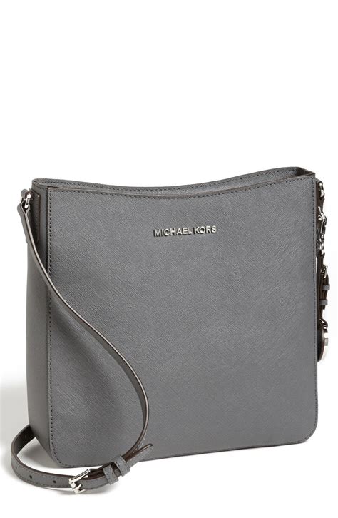 michael kors dark gray purse|michael kors gray crossbody.